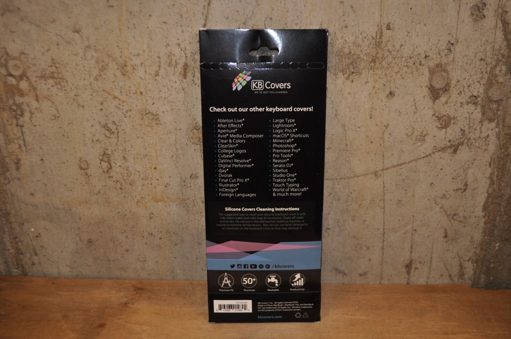 KB Covers Presonus Studio One keyboard Shortcuts Cover Mac