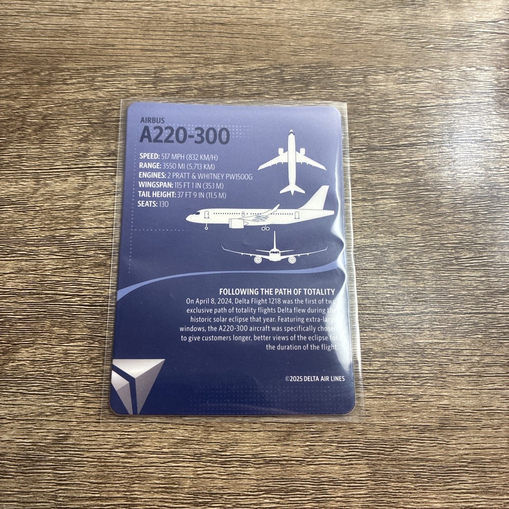 Delta A220 Trading Card