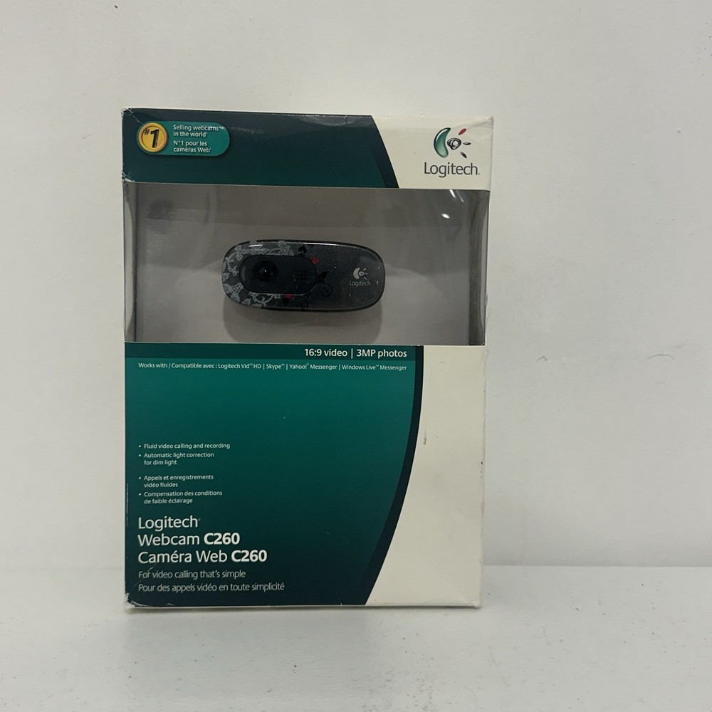 Logitech C260 Webcam - Dark Fleur New Sealed