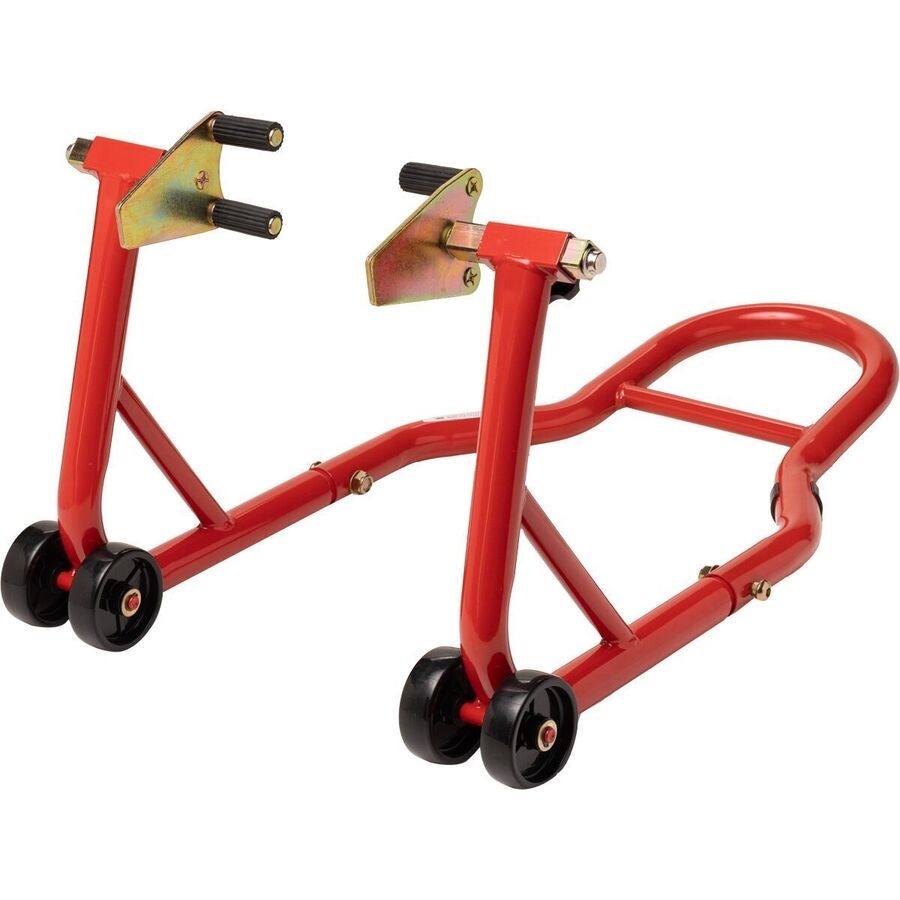 HP Tools Front and Rear Motorcycle Stands - Red NC-6214