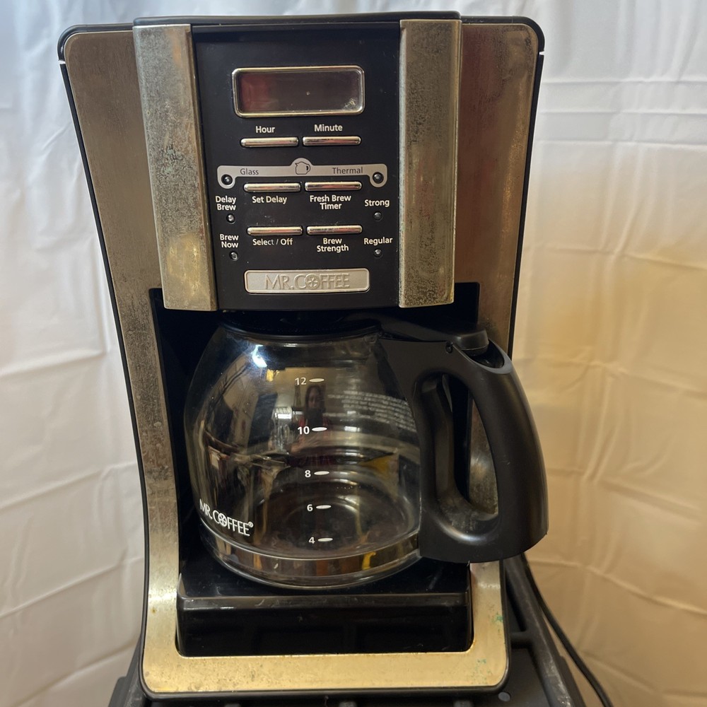 Mr. Coffee 12-Cup Programmable Coffeemaker Strong Brew Black Select BVMC-5JX33GT