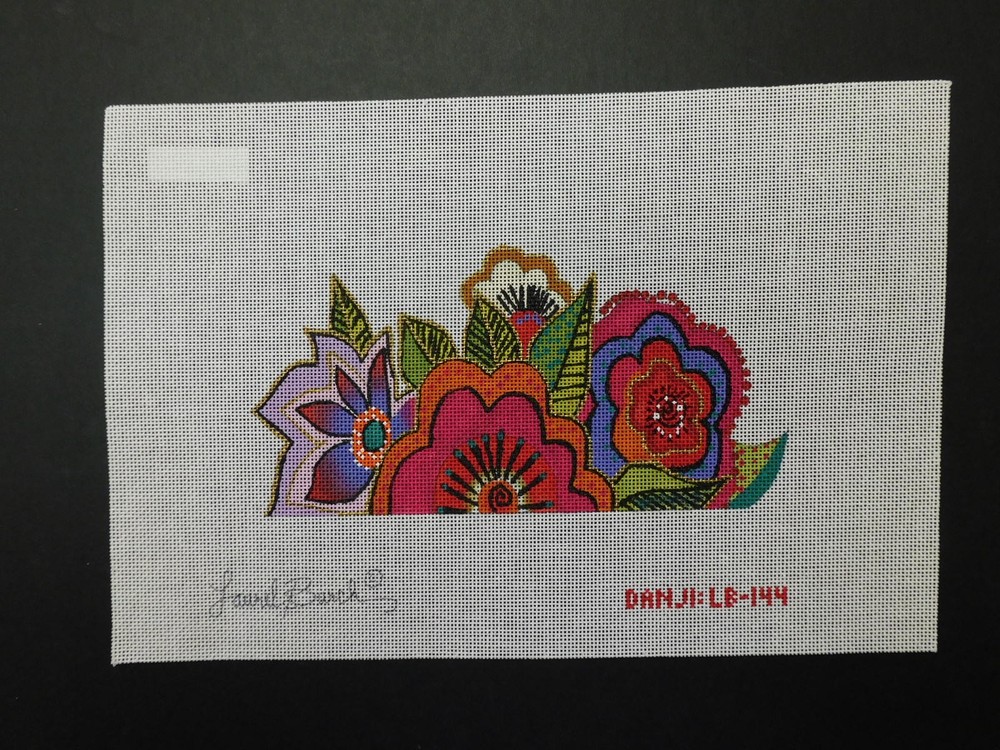 "Celestial Floral" by Danji (BB010) Hand Painted Needlepoint