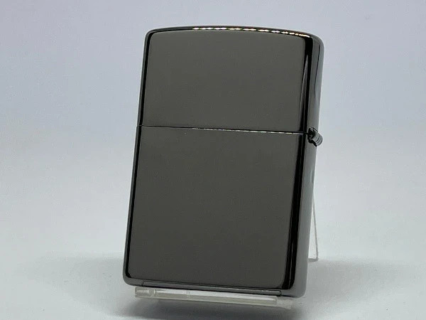 Zippo Camera Black Nickel Etching Engraving Black leather-effect print