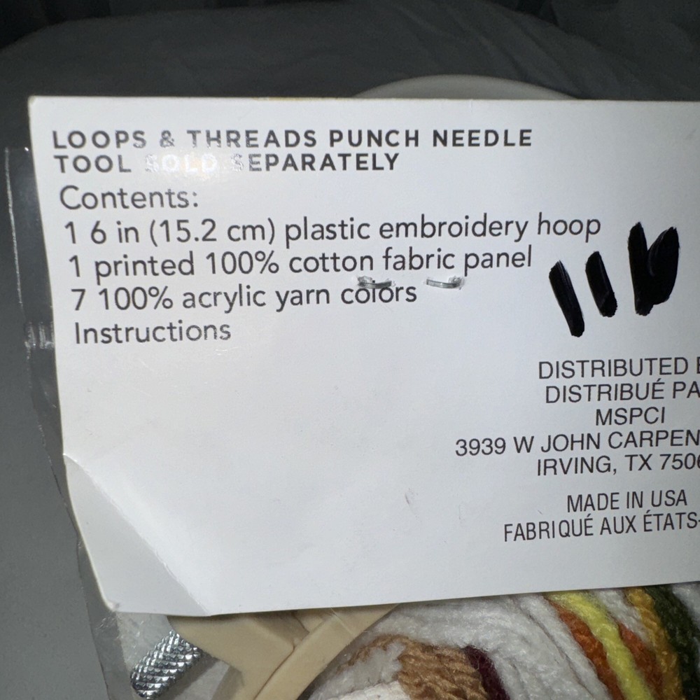 LOOPS & THREADS PUNCH NEEDLE KIT CAVTUS DESERT SCENE