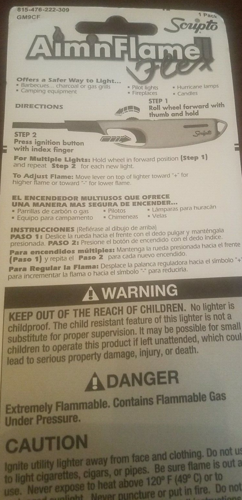 Aim N Flame Flex Scripto Lighter-Brand New-SHIPS N 24 HOURS