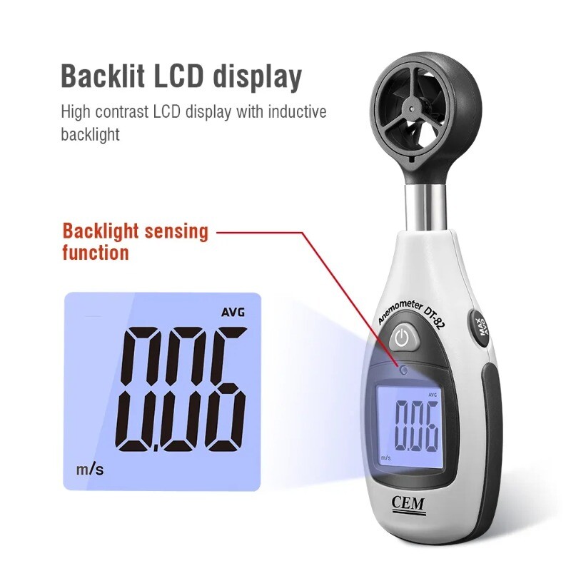 DT-82 5 Units Digital VAN Mini Anemometer Direction Wind Speed Meter Sensor
