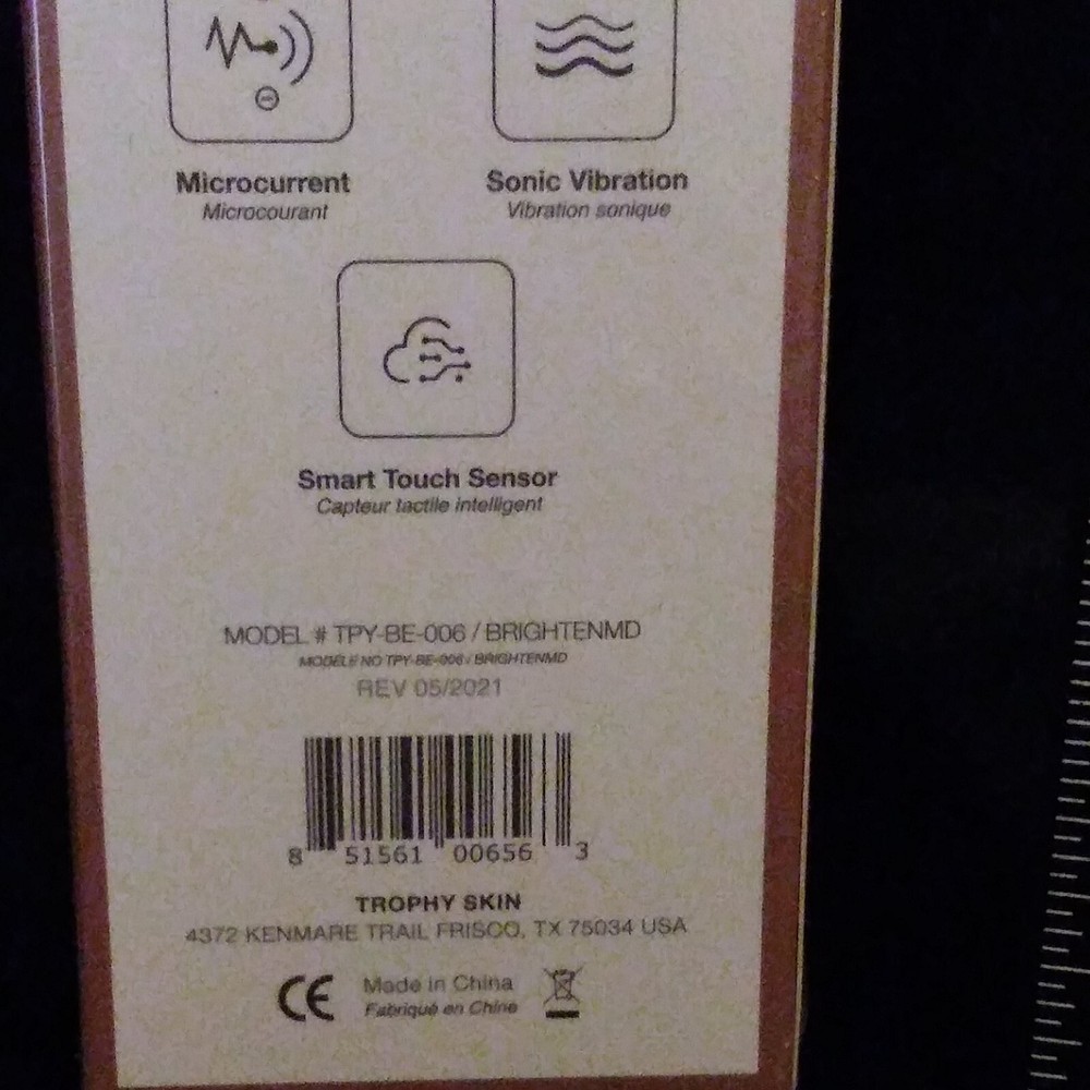 Trophy Skin Brighten MD Multi Function Eye Face & Neck Tool - NEW & Sealed