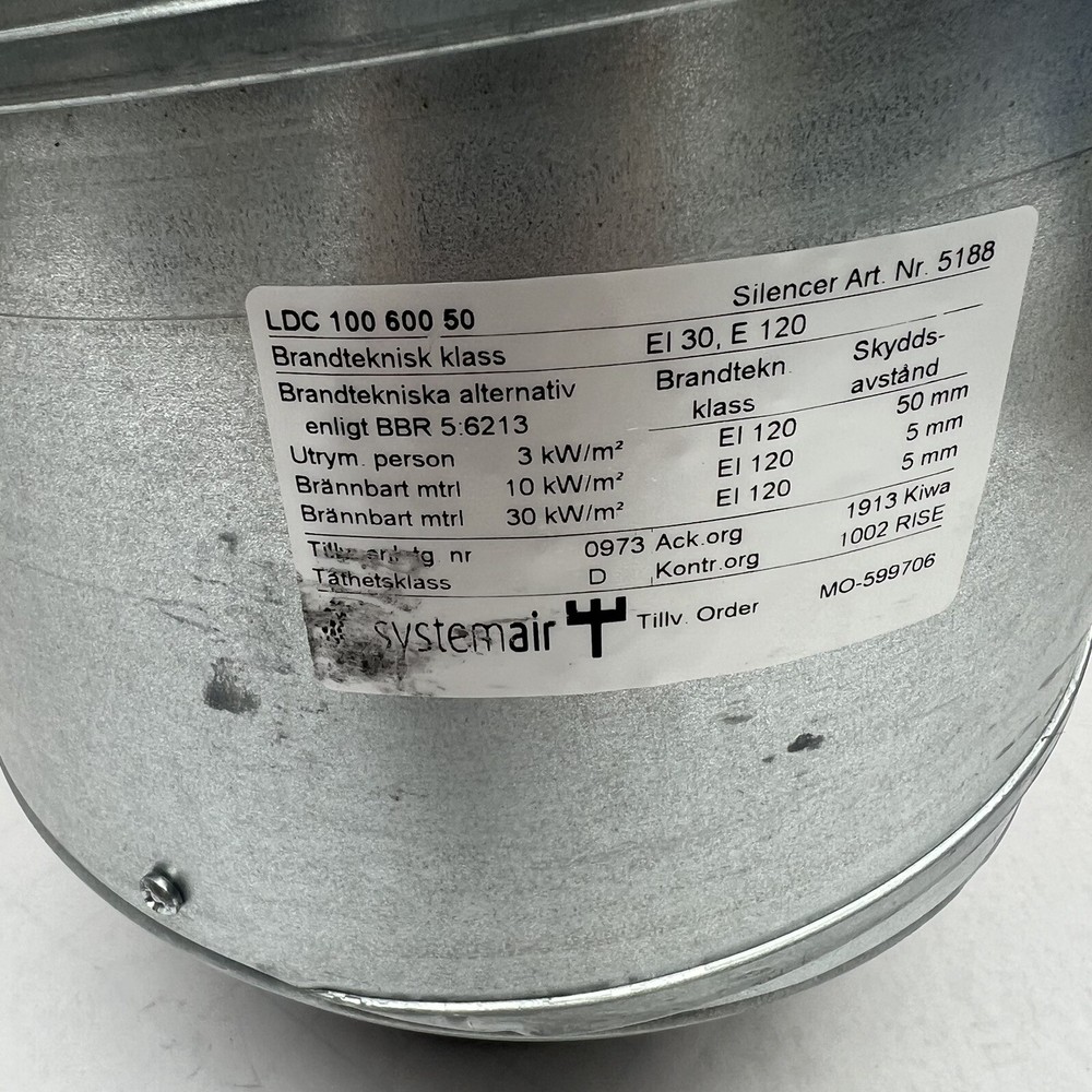 LD4 8" ROUND GALVANIZED STEEL SILENDER