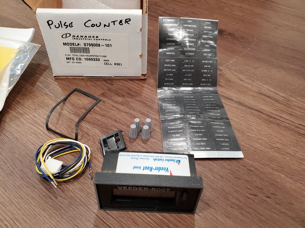 Veeder Root Danaher Controls 0799008-101 Flex Totalizer Hourmeter And Timer