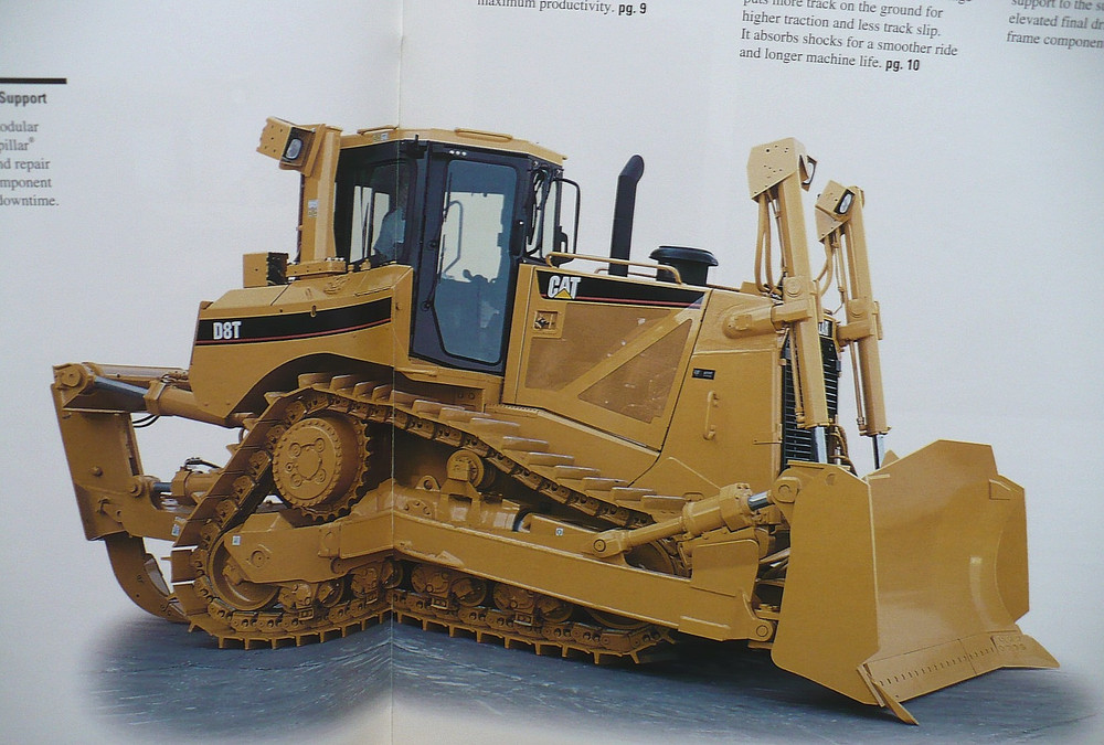 1992-2004 ( 2) CATERPILLAR -D8N &D8T- TRACTOR DOZER BROCHURES