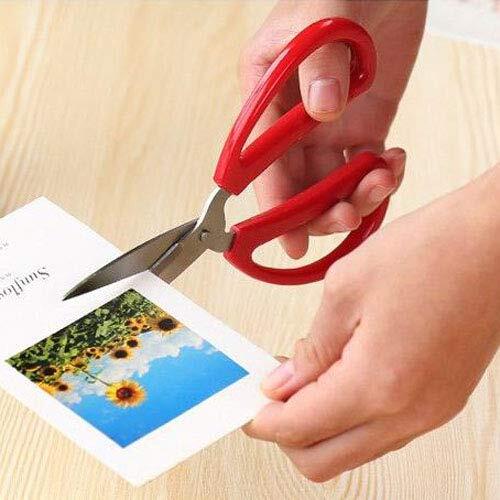 6" Scissors Multi-Purpose Stainless Steel Sharp Scissors with Red Handle - Pe...