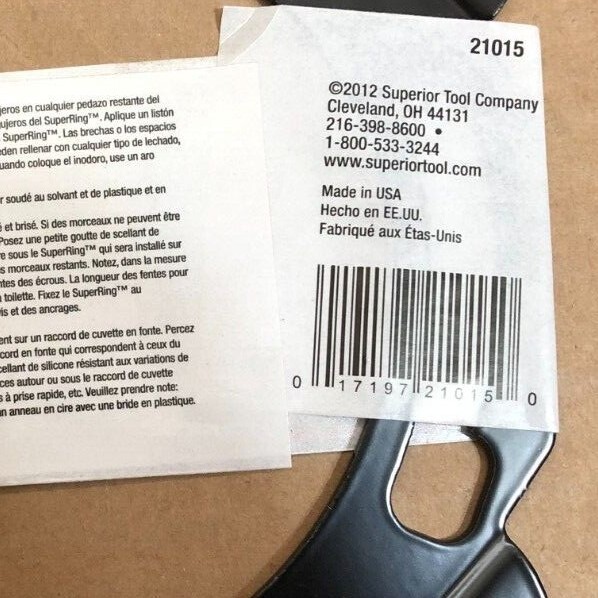Superior Tool 21015 SuperRing Replacement Closet Flange ~