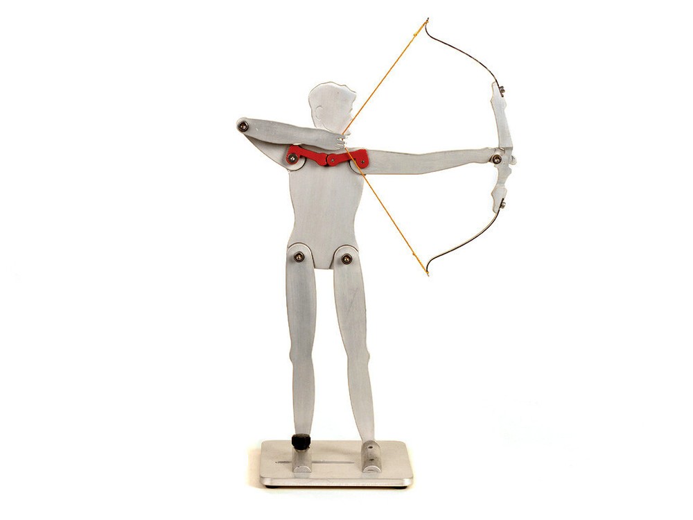 Archery Coaching Aid: Shooting Form Anatomic Model - 12" Aluminium
