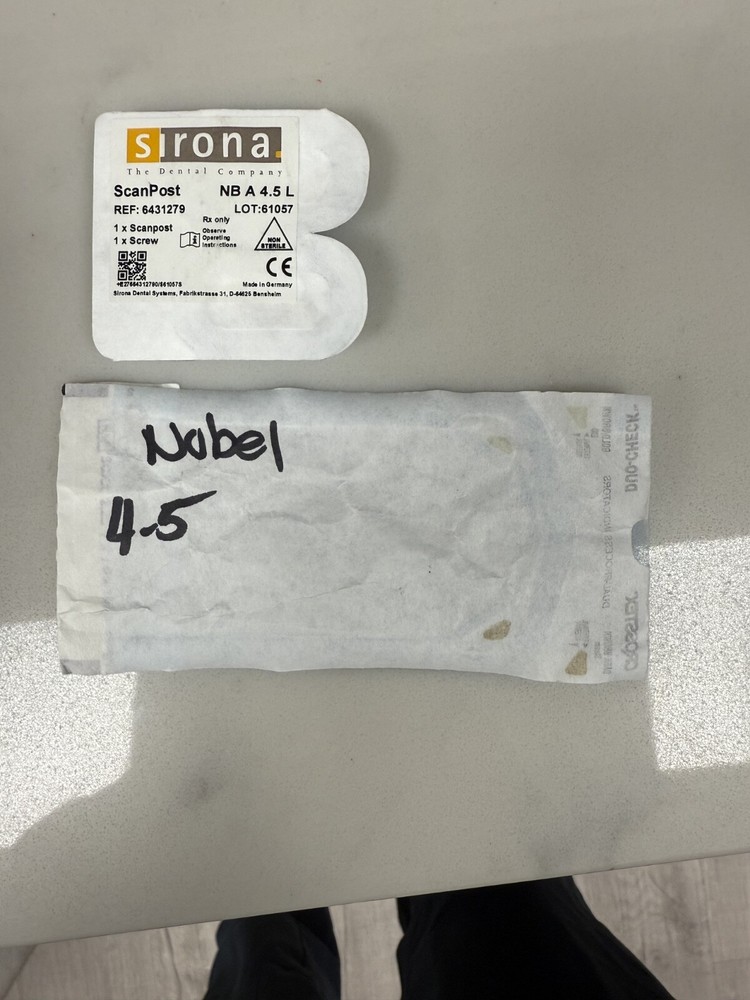 CEREC Scan Post/ Ti Base Bundle Nobel NA 4.5/5.0 L 9 pieces