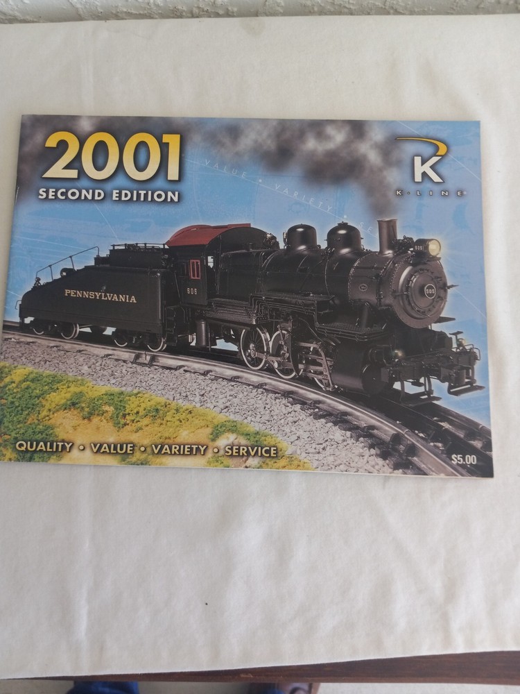 K-Line Electric Trains 2001 Second Edition Catalog Excellent Condition