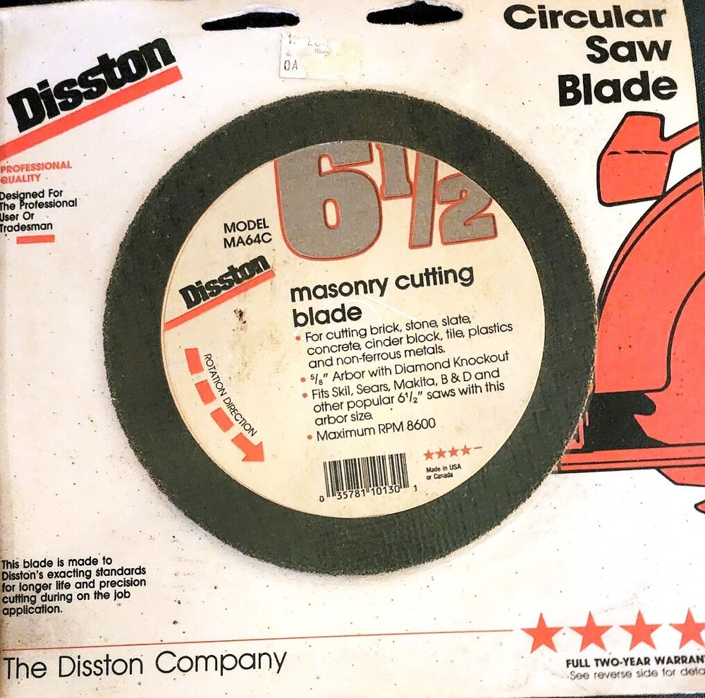 Disston Masonry Cutting Blade MA64C