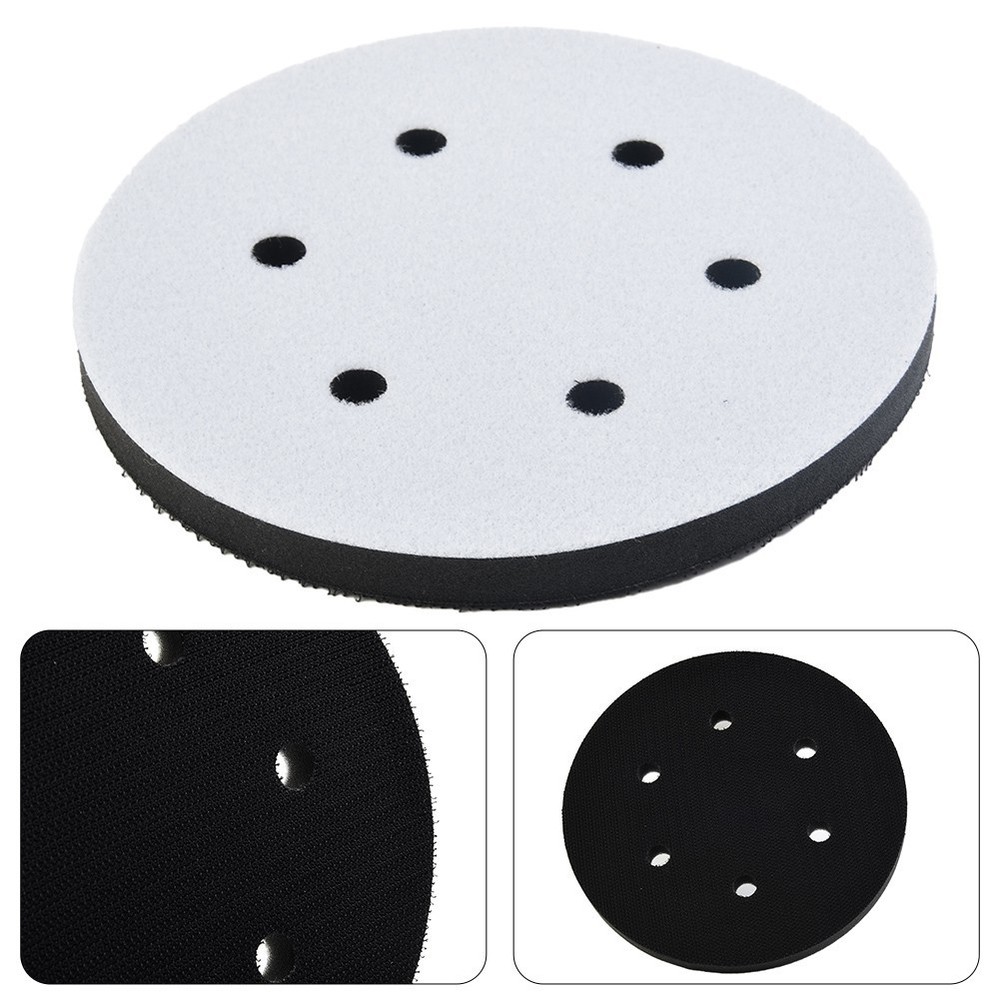Interface Pad Soft Interface Pad 150mm 6 Hole Disc Pad Foam Disc Hook&Loop
