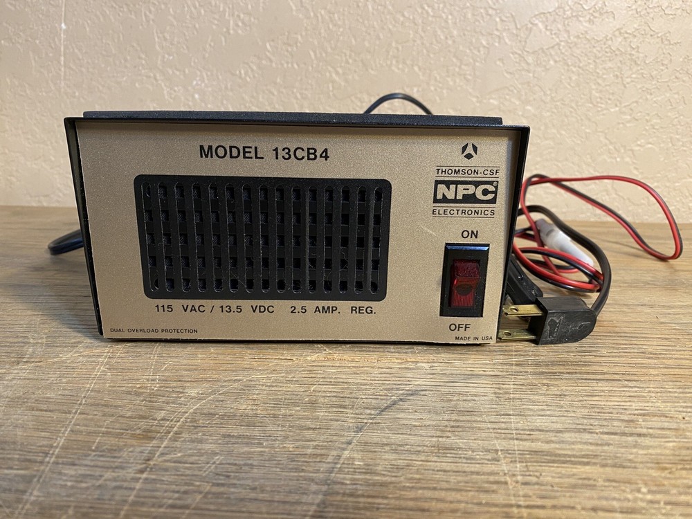 Thomson-CSF NPC Electronics Model 13CB4 Power Supply w/ Extra Cords
