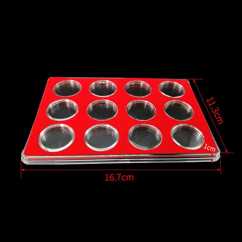 Coin Capsule Collection Box Protect Display Case Storage Organizer Holder Supply