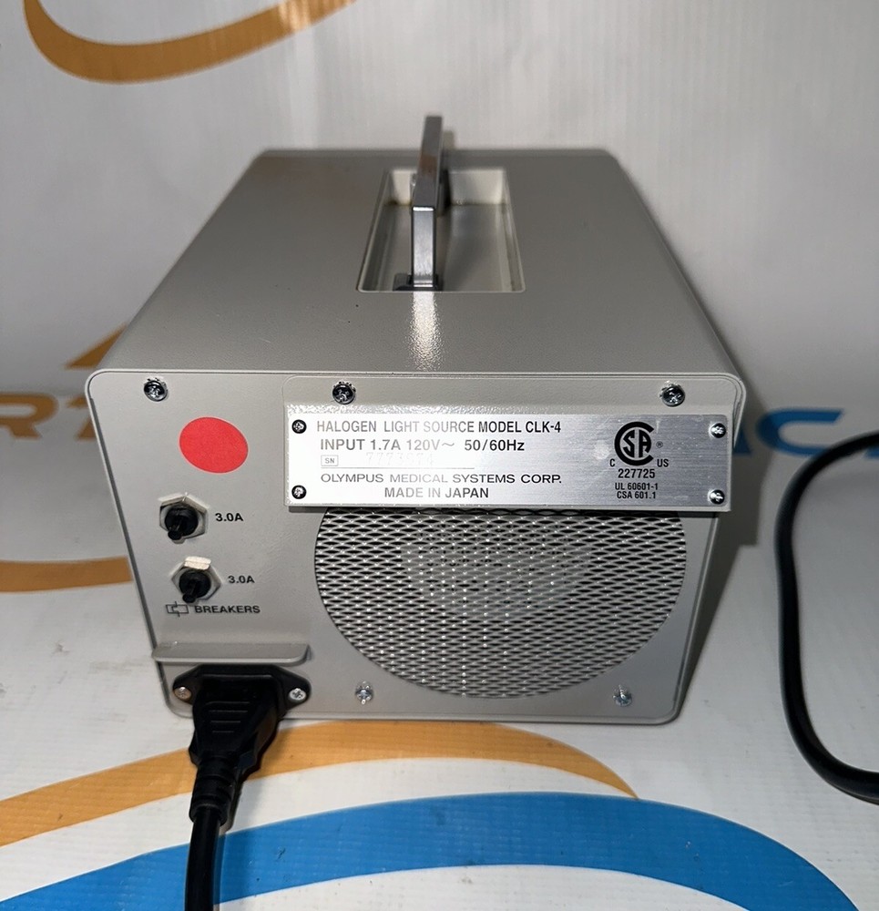 Olympus CLK-4 Halogen Endoscopy Light Source 120V 50/60Hz - Tested!