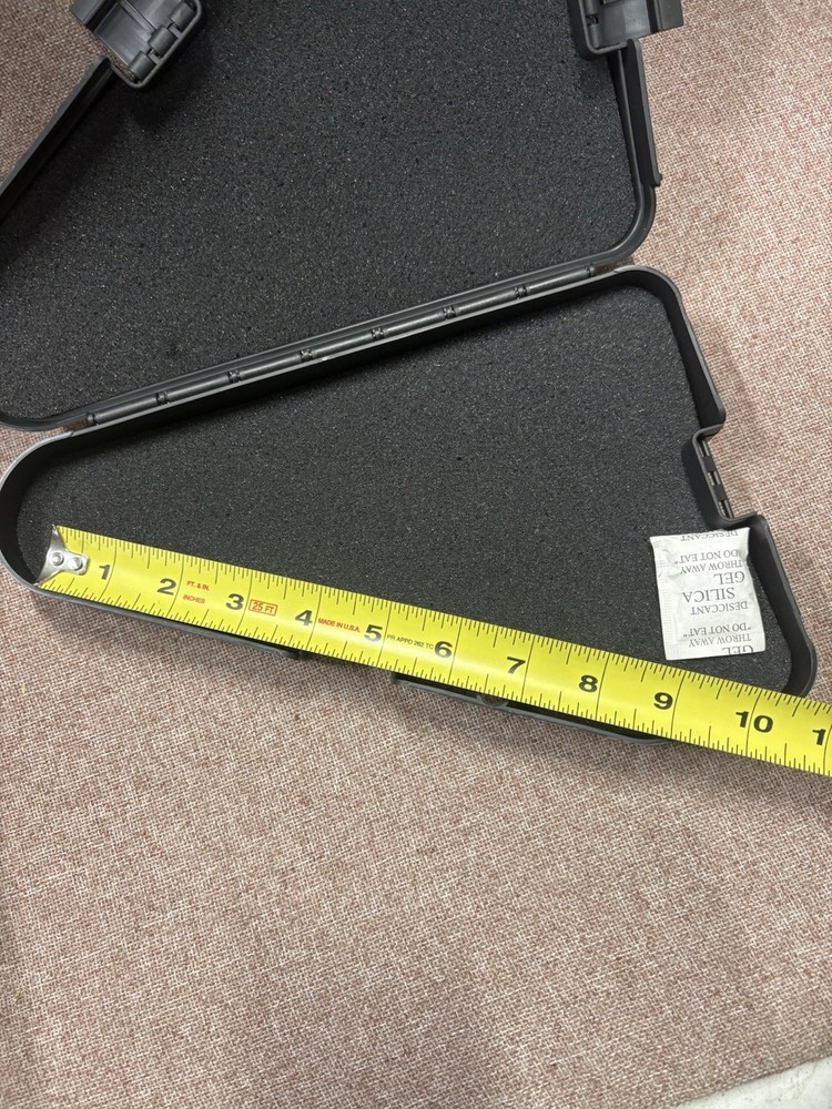 Triangle Hard Pistol Case For Sub Compact Small Frame Foam Lockable New