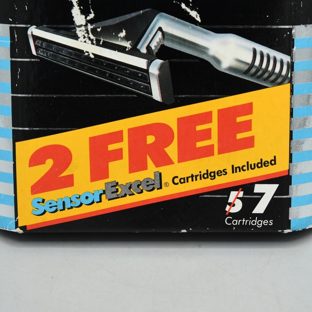 Gillette Sensor Cartridge 5 plus 2 Sensor Excel Refill Pack Vintage 1998 NEW