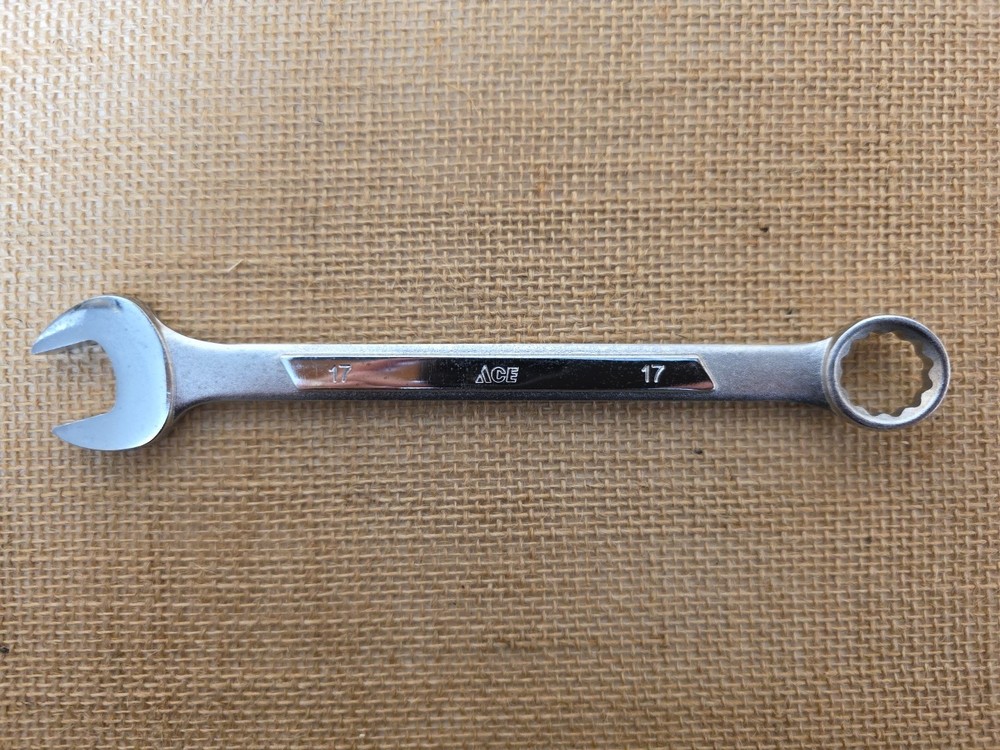 Ace Combination 17 mm Chrome Vanadium Wrench