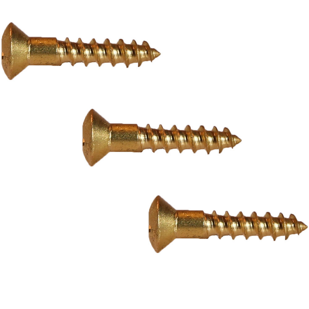 Phillips Oval Head Wood Screw Solid Brass #8 x 1" Qty 25