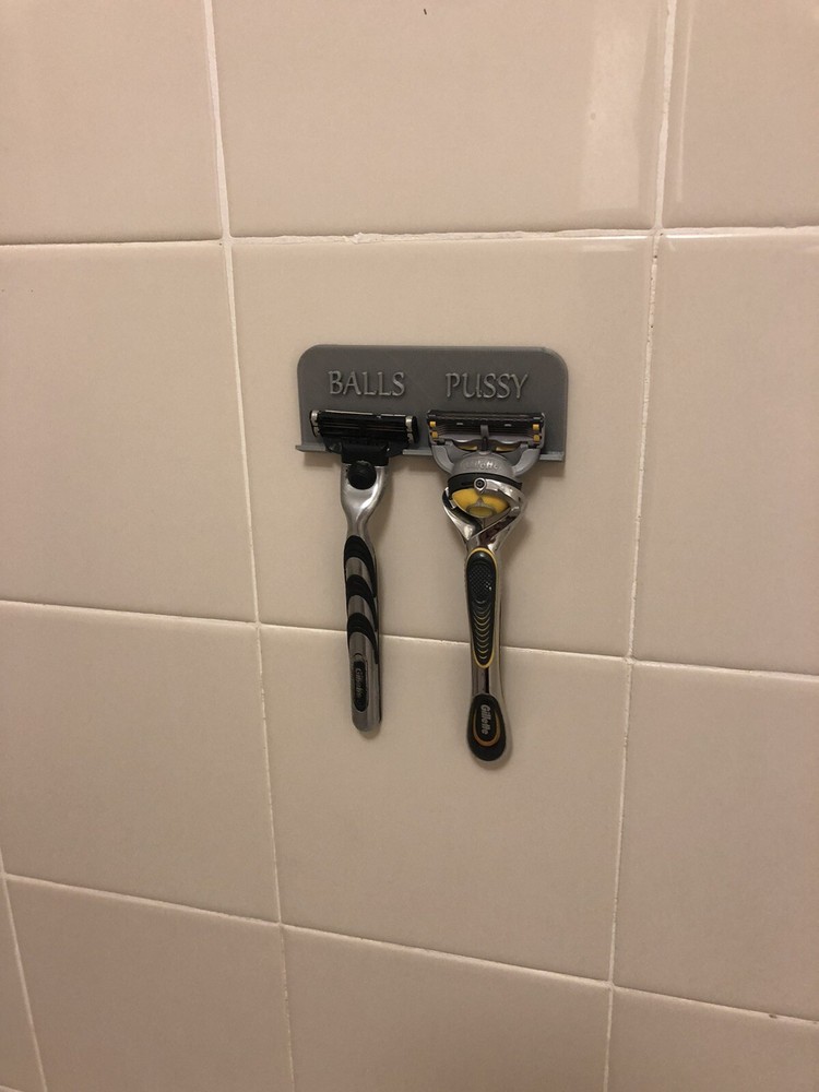 Bathroom razor holder “Balls Pussy” Organizer