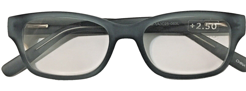 The LOOK - Premium Reading Glasses with Microfiber Case +2.50 Blue UNISEX
