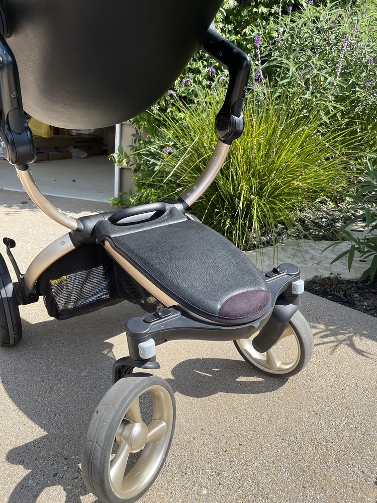 Mima Xari Stroller Black with Champagne Chassis