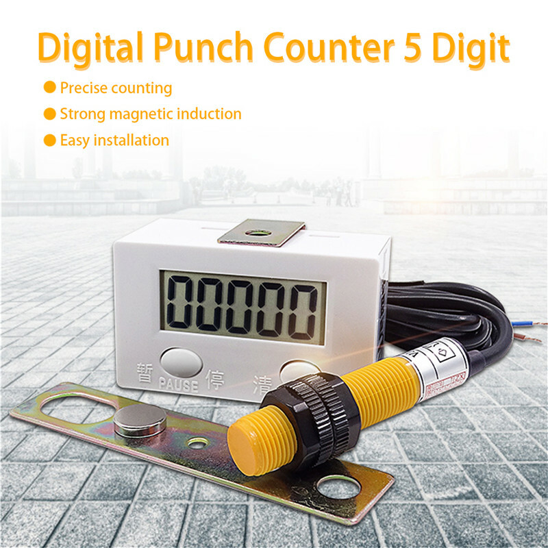 Digital Punch Electronic Counter Magnetic Inductive Proximity Switch L020