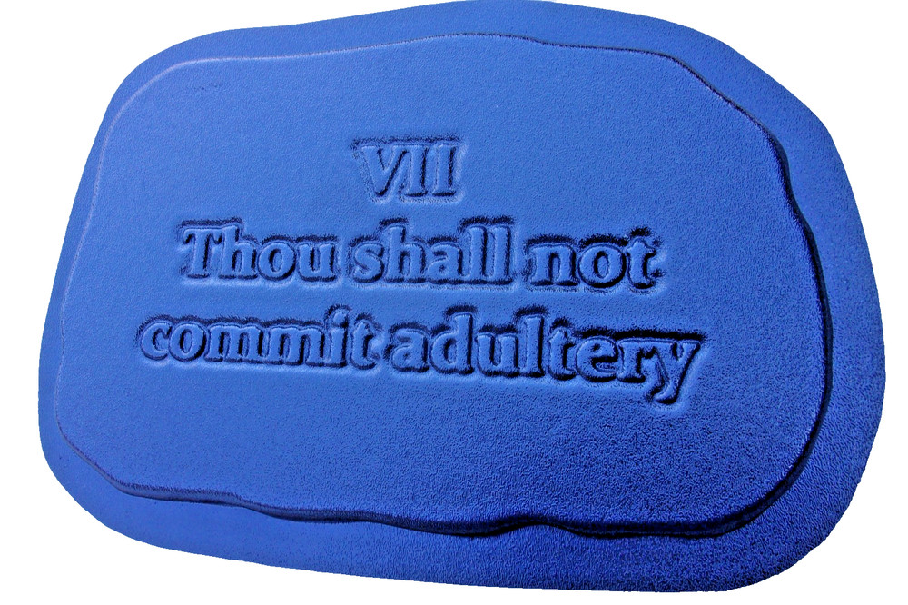Set 10 commandment plastic molds concrete plaster cement bible moulds 14" appx.