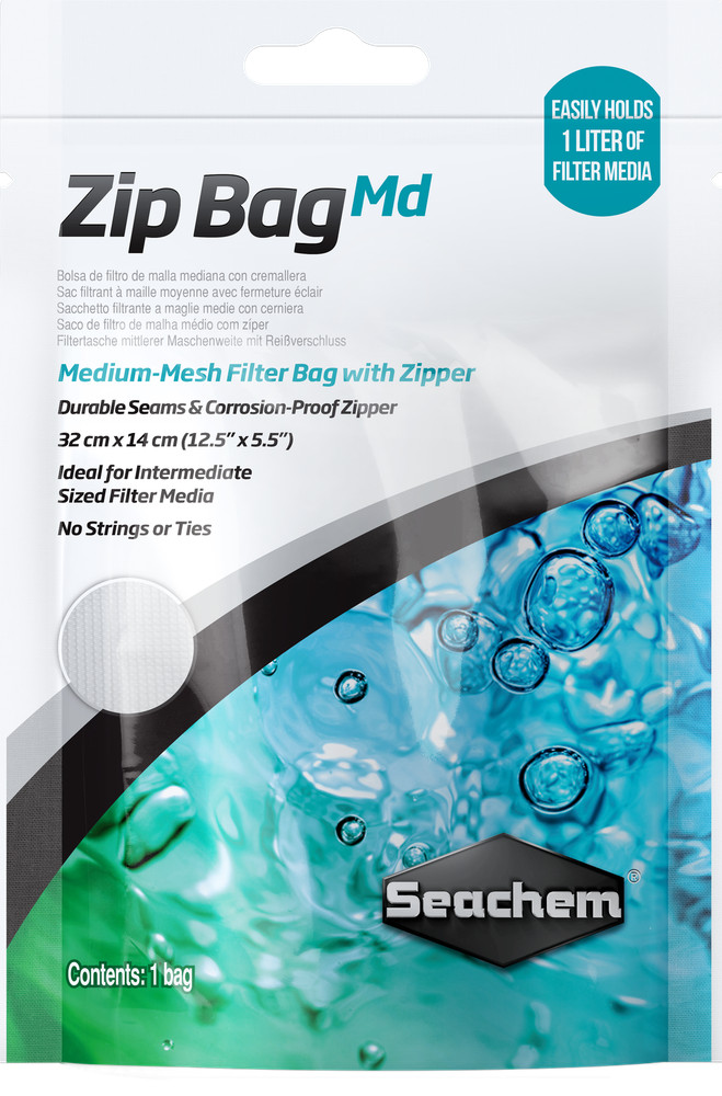 Seachem Zip Media Bag Medium Mesh 12.5" x 5.5"