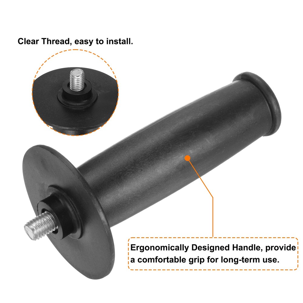 4pcs Side Handle 10mm Thread 5.6" Length Plastic Grinder Handle