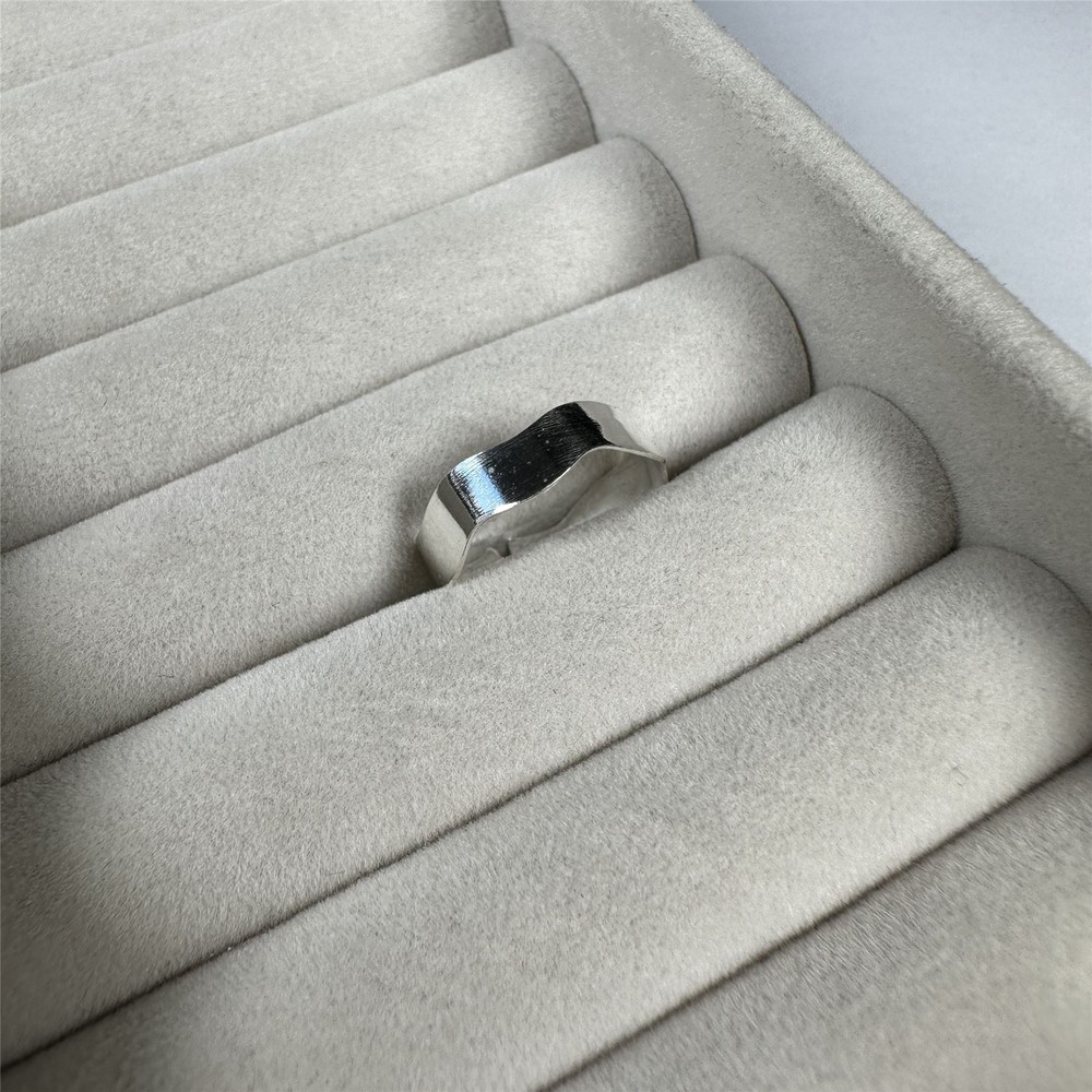 Sterling Silver 4mm Band Adjustable Wavy Toe Ring Rings Wavey Wave