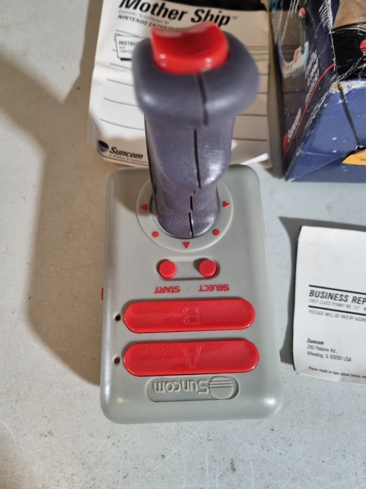 Nintendo NES Mother Ship Control Enhancer by Suncom Joystick In Box