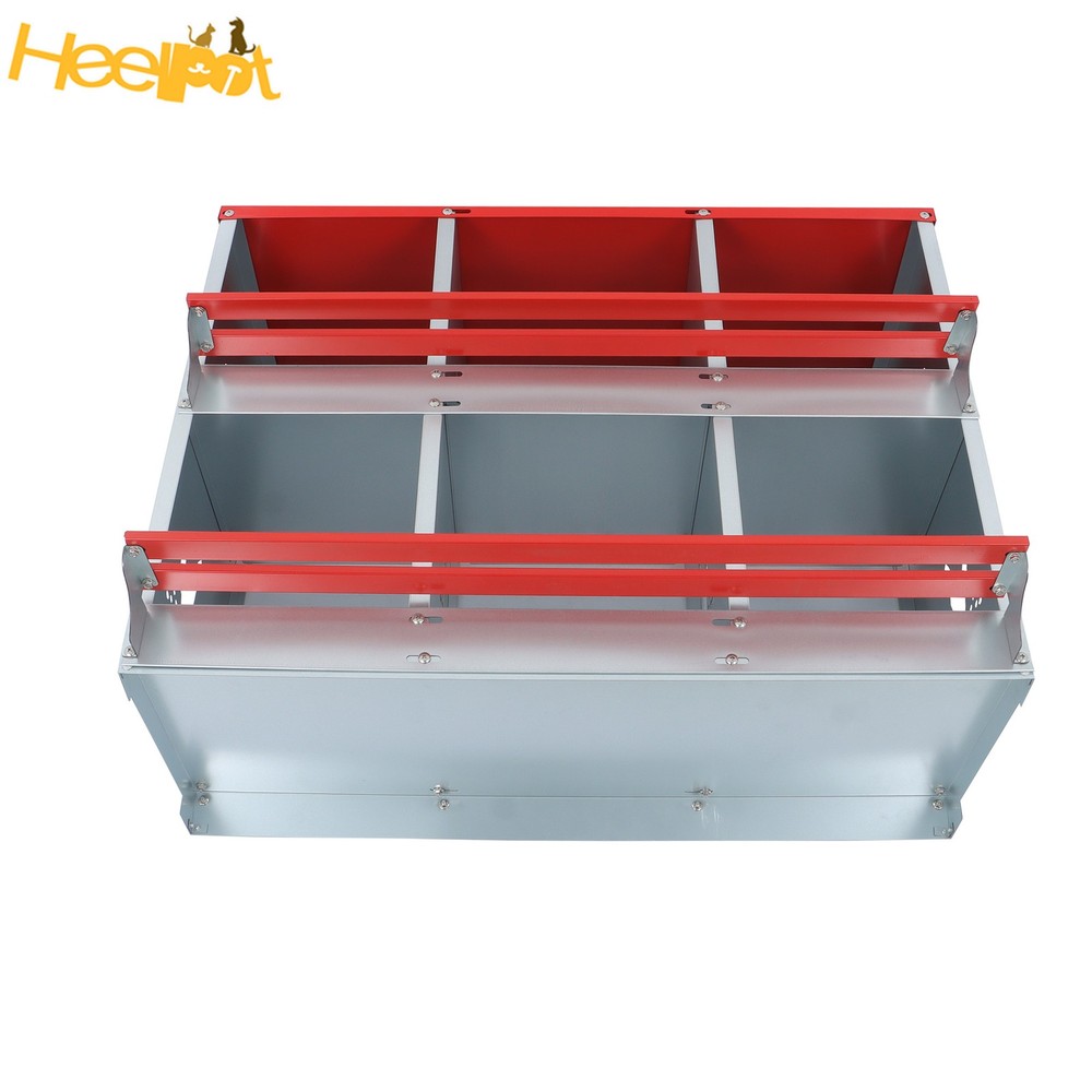 High Quality Materials Chickens Egg Laying Box 6 Compartments Nesting Box