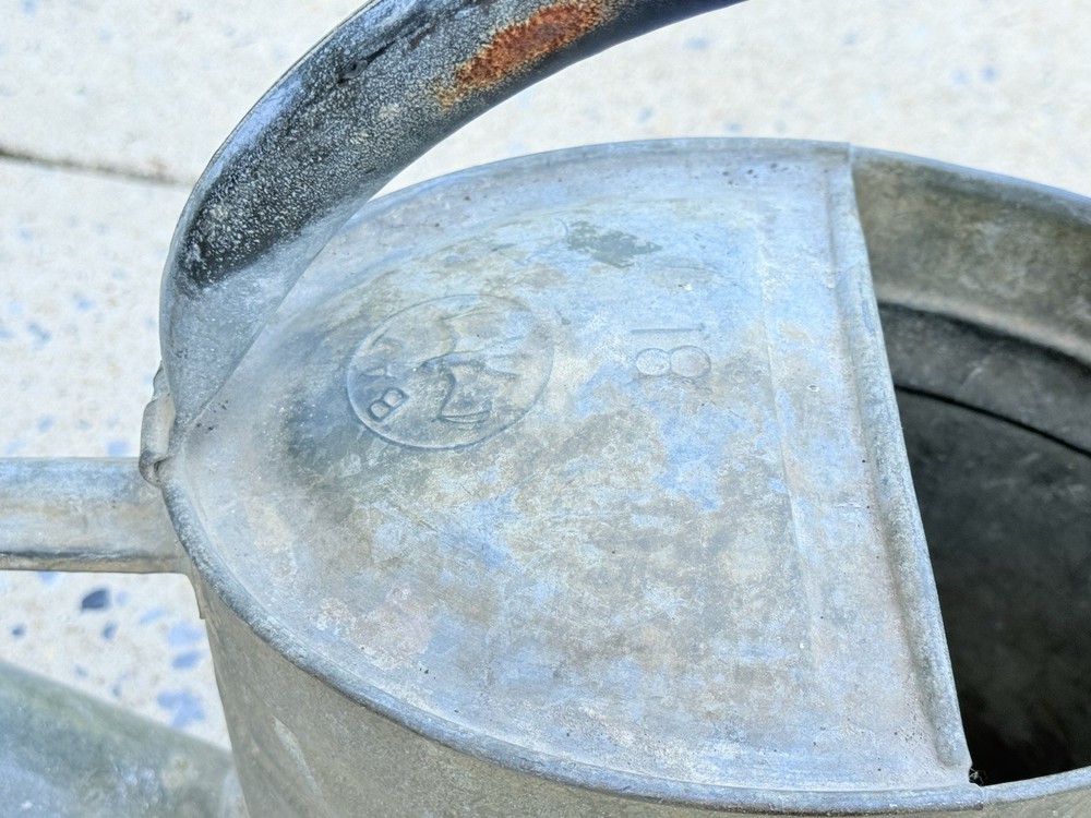 RARE Antique GERMAN BAT GALVANIZED Watering Can