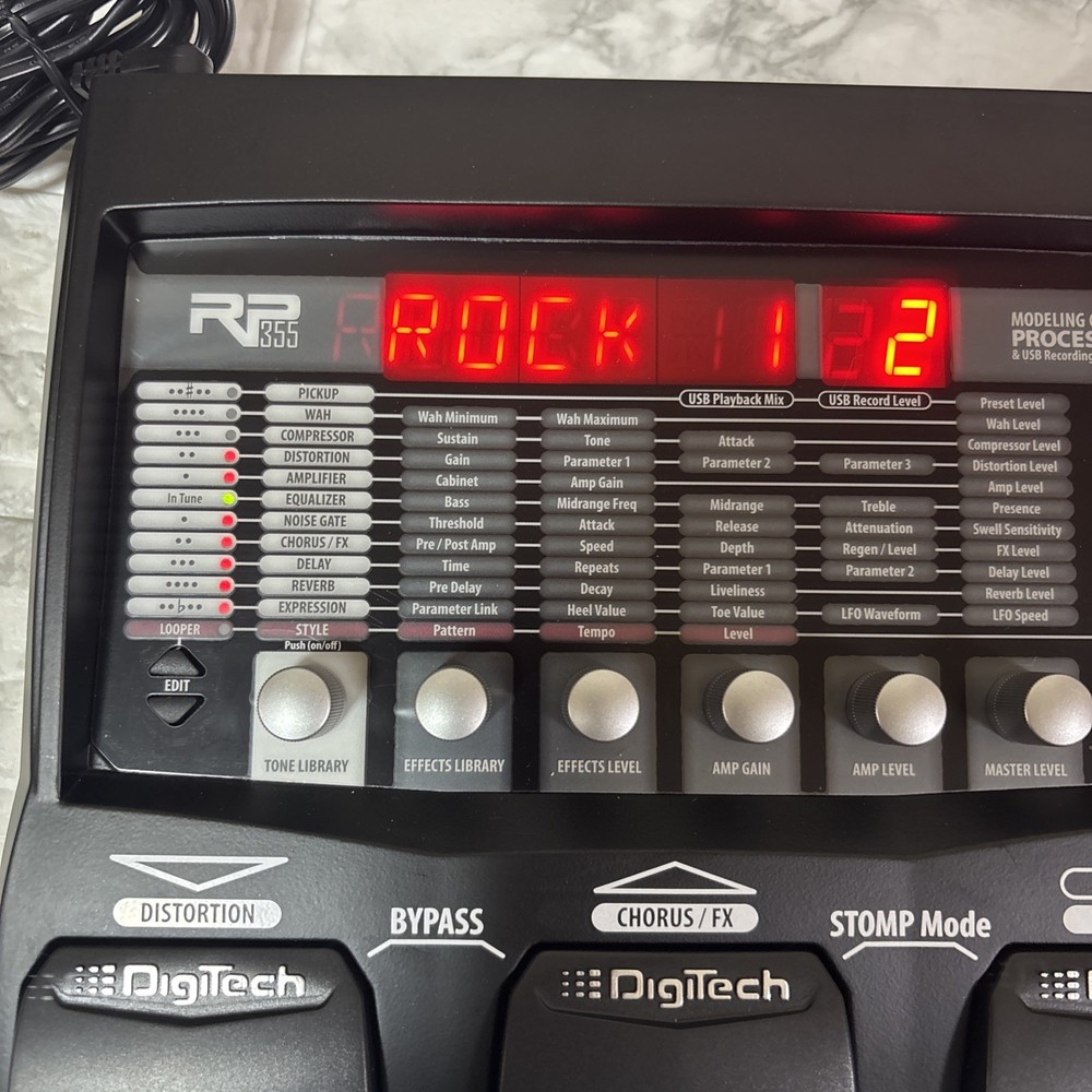 DigiTech RP355 Multi-Effects Guitar Effect Pedal TESTED From Japan