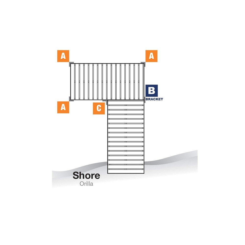 Tommy Docks Inside, Outside, Straight and 3 Way Connecting Brackets - Normal ...