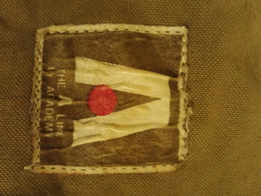 Korean Military Surplus Canvas Backpack with Property Tag and Patch