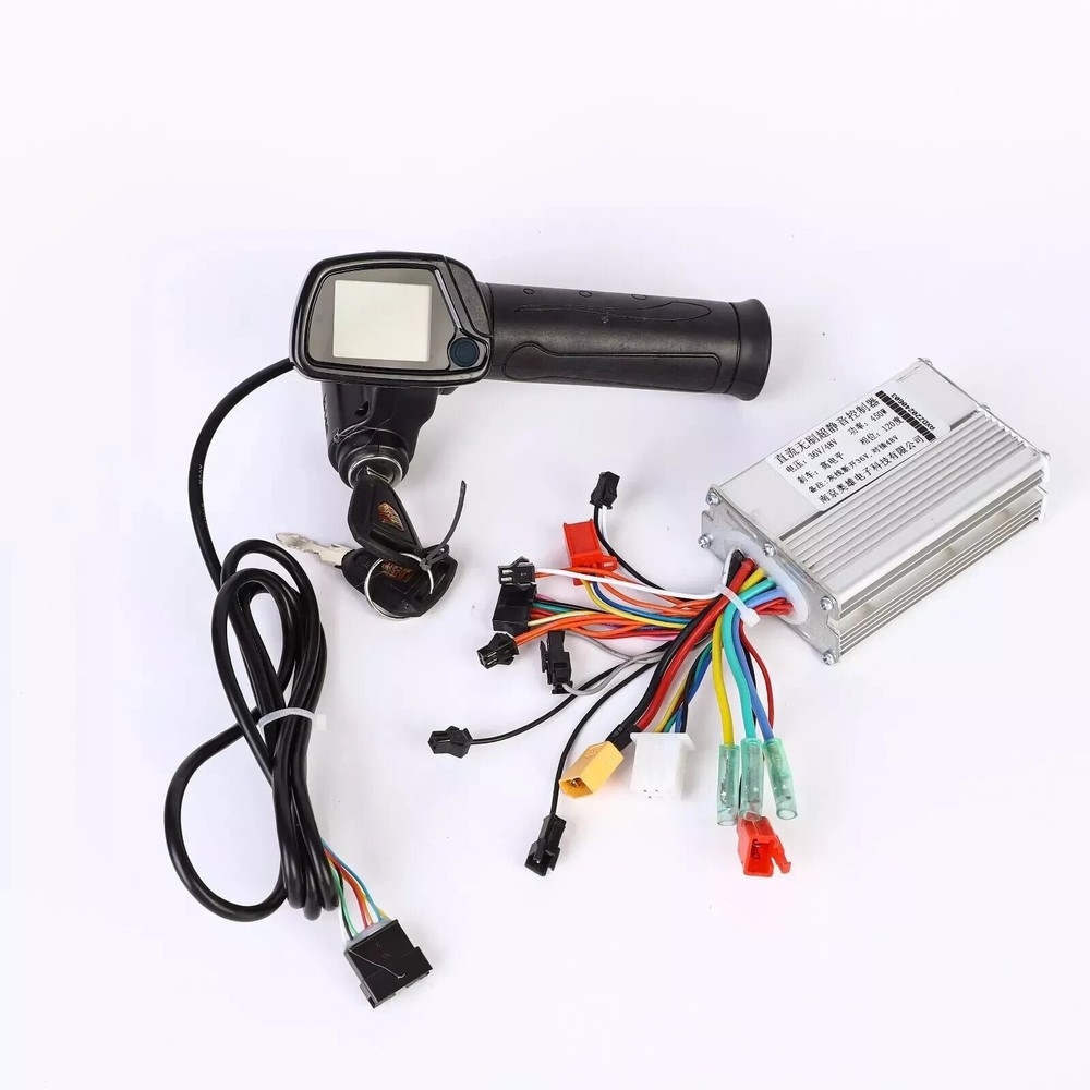 Electric Scooter LCD Display Accelerator Throttle Brushless Motor Controller Set