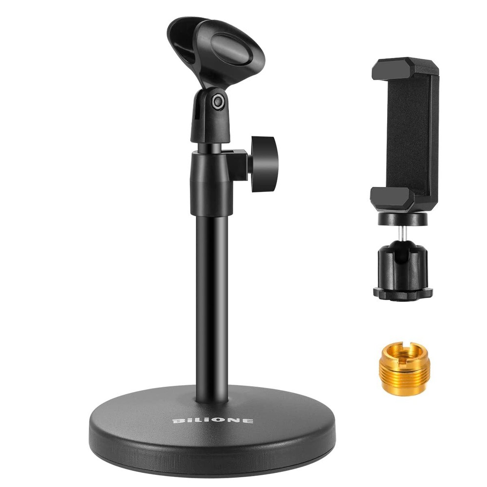 3 In 1 Multi Function Desktop Microphone Stand Adjustable Table Mic Stand With M