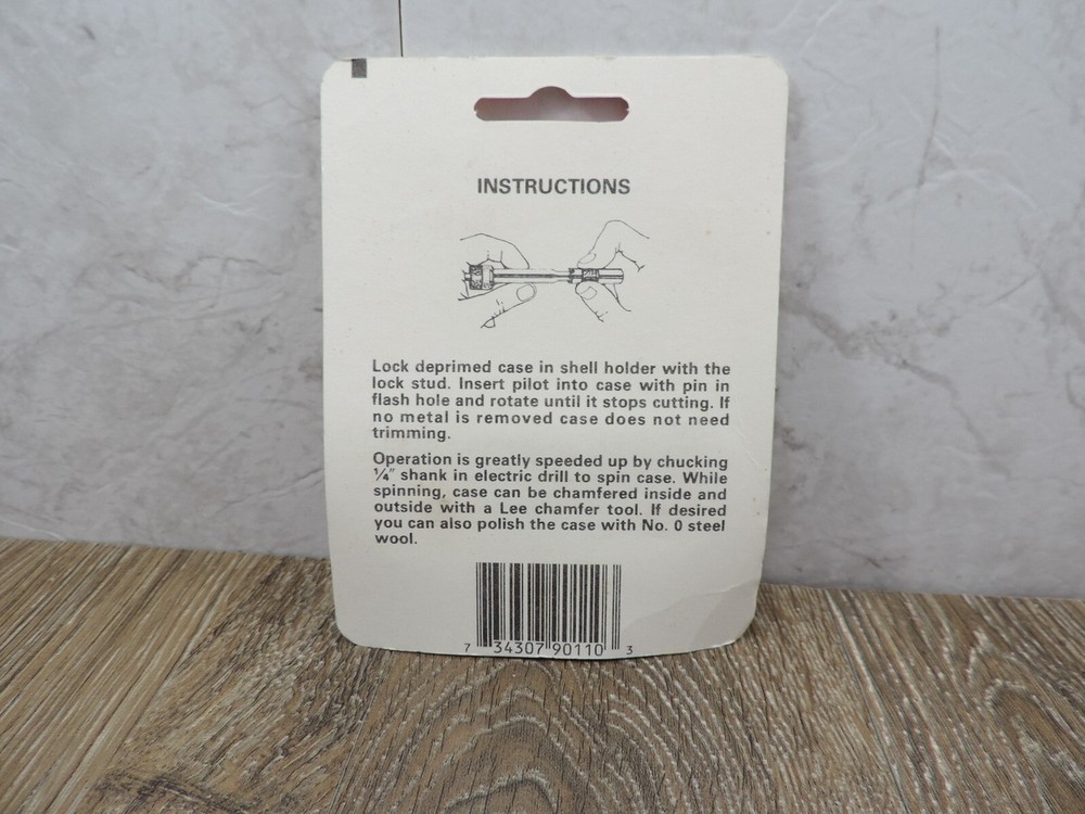 Lee Cutter & Lock Stud 1/4" Shank 90110