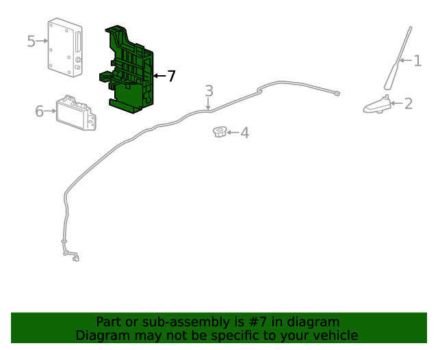Genuine GM Communication Interface Module Bracket 42420679