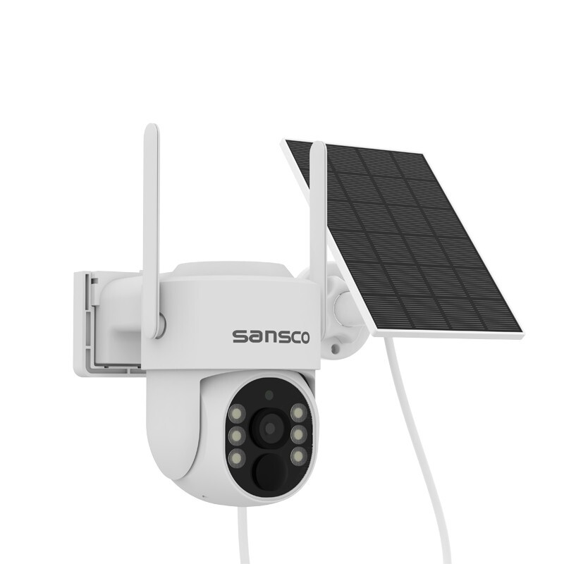 8CH Wireless Solar Powered CCTV Security System 4MP WiFi Audio PTZ Camera