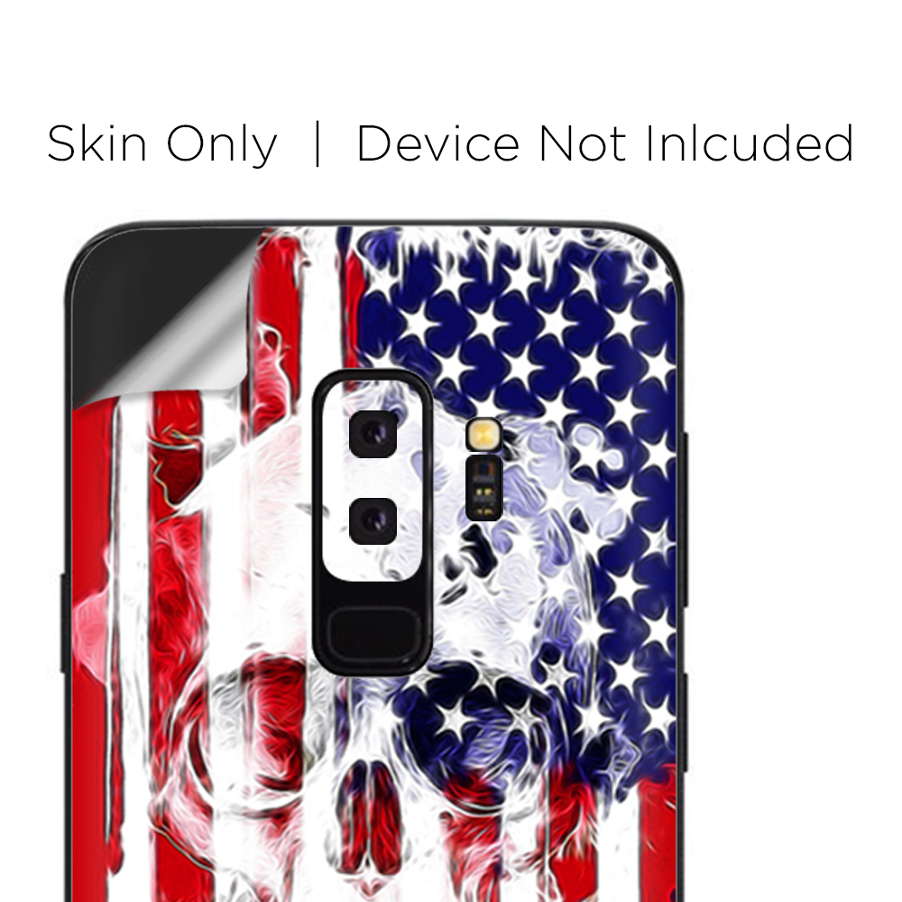 Samsung Galaxy S9 Plus Skins Decals - U.S.A. Flag Skull Drip