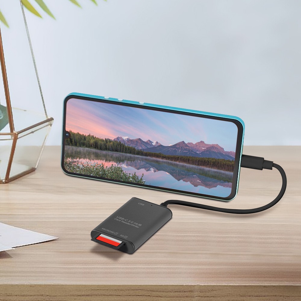 USB C to SD Card Reader Writer OTG Adapter USB 3.0 Micro SD Memory Card Reader