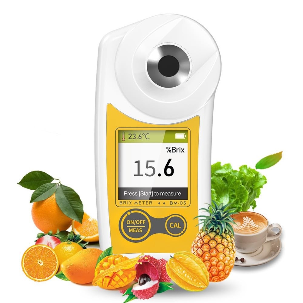 Digital Brix Refractometer Flagfront brix Meter Refractometer USB C Charging ...